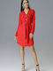 Figl M630 Midi Shirt Dress Dress Red 126029