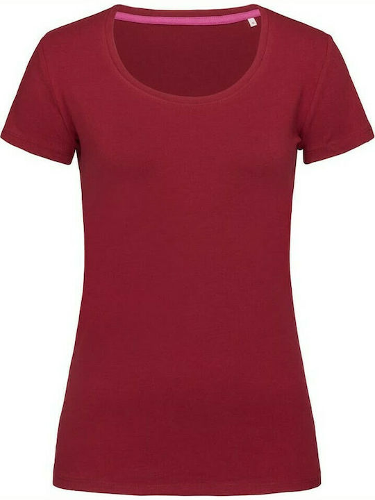 Stedman Claire Femeiesc Tricou Promotional Mânecă Scurtă Bordeaux