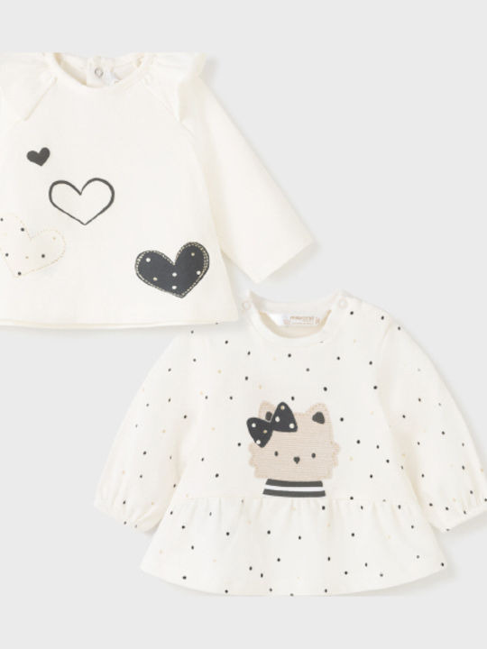 Set of Kids' Shirts Beige Ecofriends