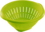 Plastic colander 14*30cm green