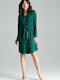 Lenitif L031 Mini Shirt Dress Dress Green