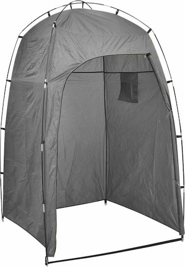 vidaXL Summer Camping Tent Toilet Grey 130x130x210cm