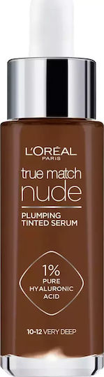 L'Oreal Paris True Match Nude Tinted Serum Liquid Make Up 10-12 Very Deep 30ml