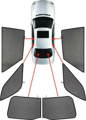 CarShades Странични слънцезащити за автомобил за Джип Компас Петкрил (5D) 6бр