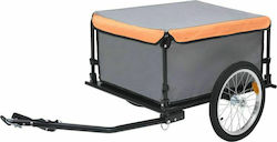 Vidaxl Bicycle Trailer Cargo Transport Gray Orange 65 K