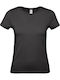 B&C E150 Women's Short Sleeve Promotional T-Shirt Black