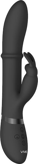 Vive Halo High End Vibrator Vibrator Kaninchen 21cm Black