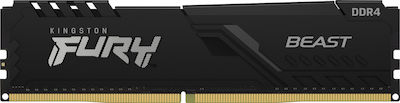 Kingston Fury Beast 8GB DDR4 RAM με Ταχύτητα 3200 για Desktop