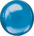 Ballon Folie Rund Blau Orbz 41cm