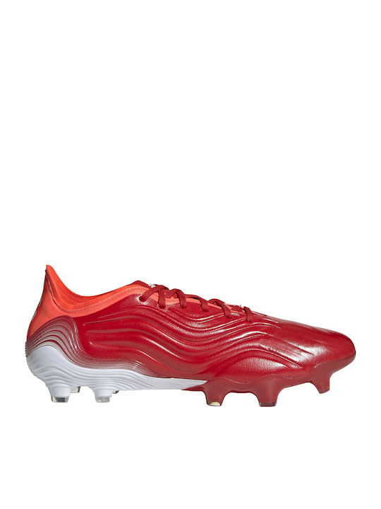 Adidas Copa Sense.1 FG Χαμηλά Ποδοσφαιρικά Παπούτσια με Τάπες Red / Cloud White / Solar Red