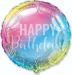 Balloon Foil Birthday-Celebration Round Multicolour Gradient Ombre 46cm