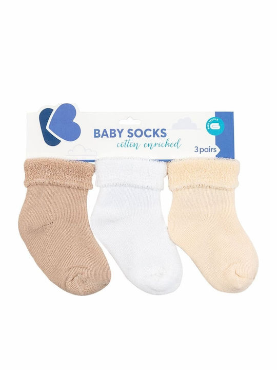 Kikka Boo Kids' Socks Knee-High Beige 3 Pairs