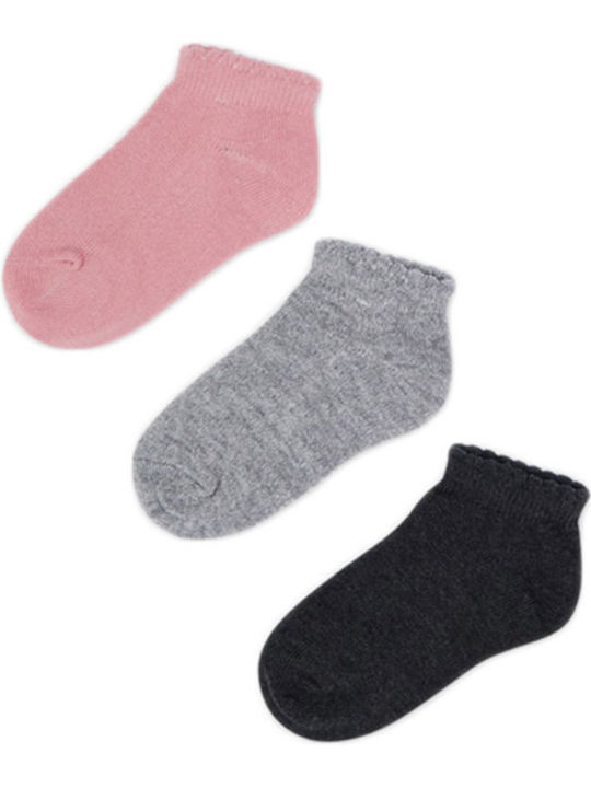 Mayoral Girls 3 Pack Ankle Socks Pink