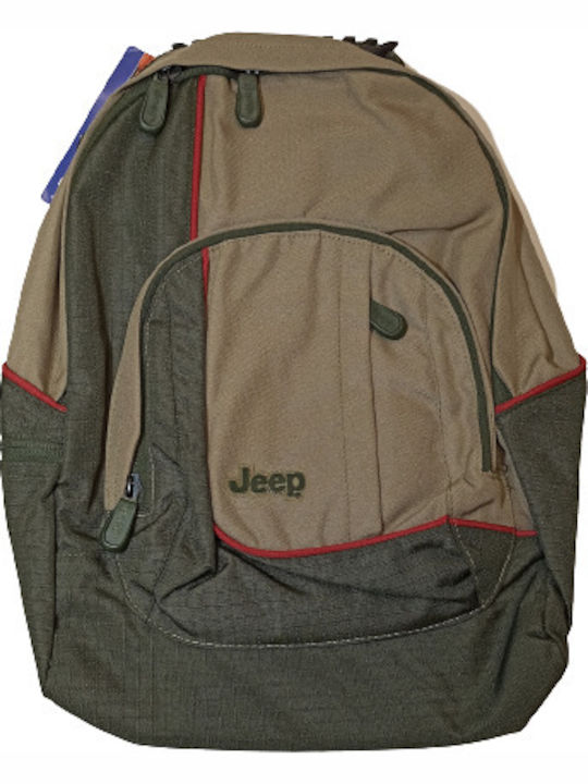 Paxos Jeep School Bag Backpack Junior High-High School in Brown color