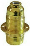 Power Socket with Socket E14 in Gold color 118001