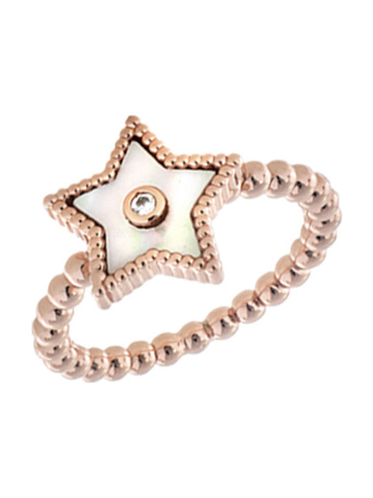 Loisir Women's Ring with Pearls Gold Plated