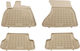 Rezaw Plast Set of Front and Rear Mats 4pcs Tray Type for Audi A6 / A7 2012+ Beige