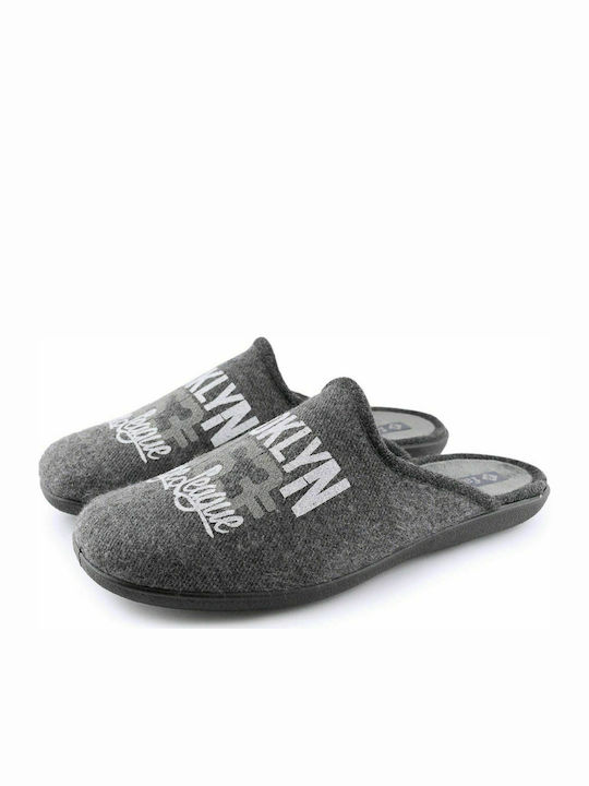 NL1289 Zak Men's Winter Slippers Men's Slippers Grey