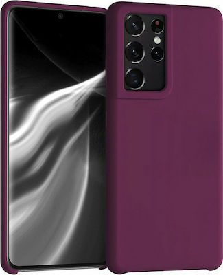 KWmobile Soft Flexible Rubber Back Cover Σιλικόνης Bordeaux Purple (Galaxy S21 Ultra 5G)