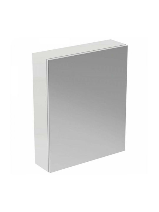 Ideal Standard Ορθογώνιος Καθρέπτης Μπάνιου από Μέταλλο με Ντουλάπι 60x70cm Λευκός