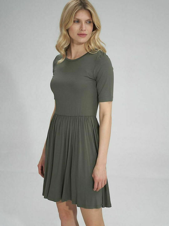 Figl M751 Mini Dress Dark Olive 154729