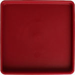 Viomes Linea 594 Τετράγωνο Πιάτο Γλάστρας σε Μπορντό Χρώμα 29x29cm