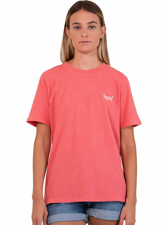 Superdry Women's T-shirt Coral Marl