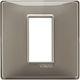 Vimar Plana Vertical Switch Frame 1-Slot Gray 1...