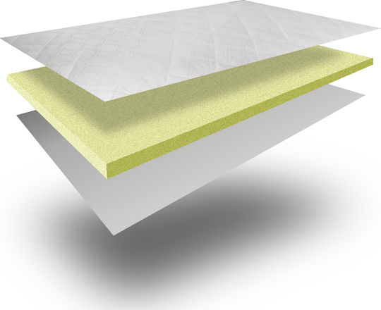 Ypnos Ανώστρωμα Fast Memory Foam Ημίδιπλο Foam με Αποσπώμενο Κάλυμμα & Λάστιχα Εφαρμογής 110x200x6εκ.