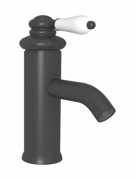 vidaXL Mixing Sink Faucet Retro Gray