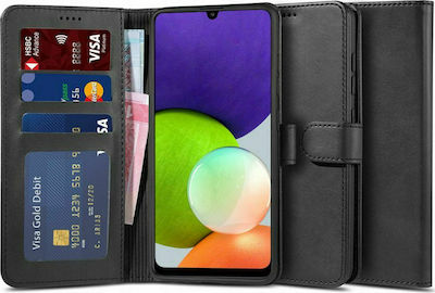 Tech-Protect Wallet Synthetisches Leder Schwarz (Galaxy A22 4G)