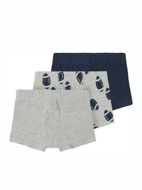 Name It Kids' Set with Boxers Gray 3pcs