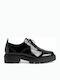 Tamaris Women's Patent Leather Oxford Shoes Black