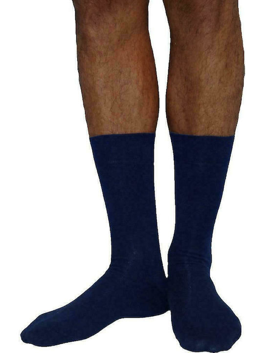 Inizio Herren Einfarbige Socken Blau 1Pack
