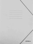 Premium Prespan Prespan File Folder with Rubber Band for A4 Sheets Gray Γκρι Ανοιχτό