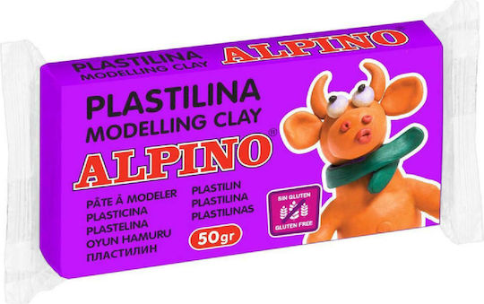 Alpino Πλαστελίνη για 3+ Ετών, 1τμχ Μωβ
