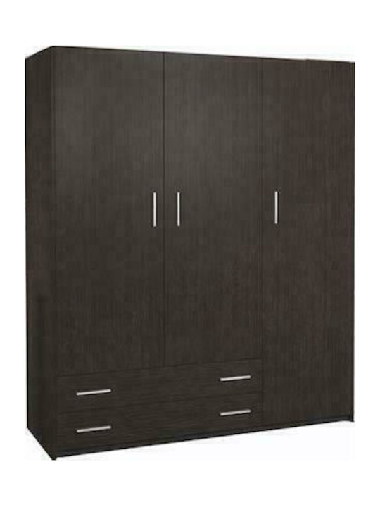 Triple Door Wardrobe Ν28 Vega 150x55x180cm
