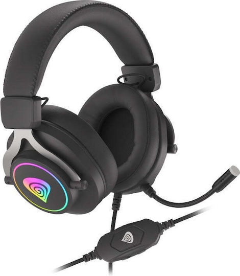 Genesis Neon 750 RGB Over Ear Gaming Headset με σύνδεση USB