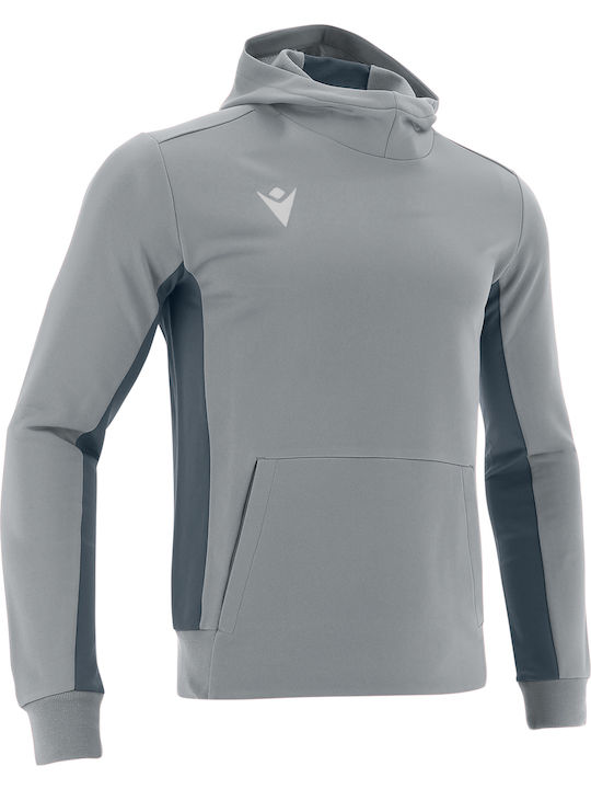 Macron Electro Silver Men's Sweatshirt with Hood