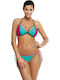 Marko Bikini Set Triangle Top & Slip Bottom with Laces Lara Turquoise