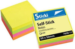 Sticki Αυτοκόλλητα Χαρτάκια σε Κύβο 5x5εκ. Sticki