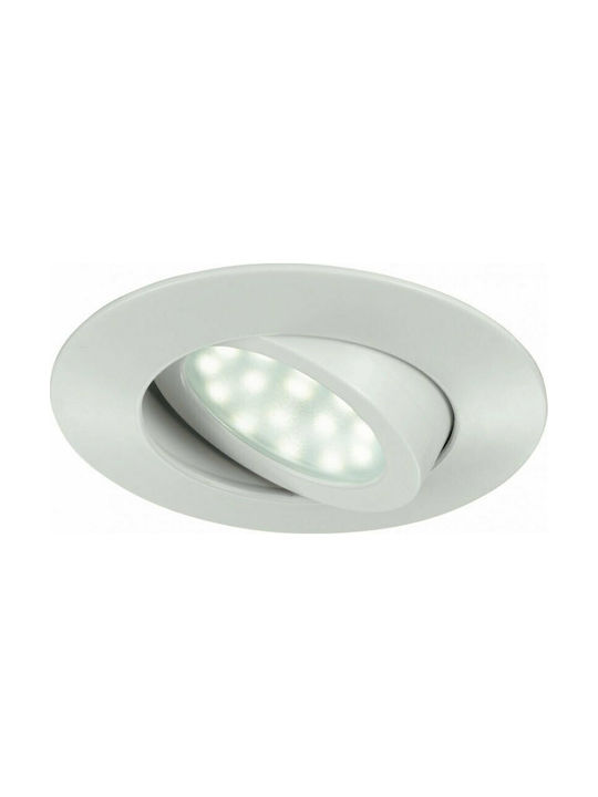 Fan Europe Zenit-5W BCO Round Metallic Recessed Spot with Integrated LED and Warm White Light White 2.5x2.5cm. 1pcs