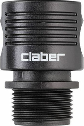 Claber 91494 Ταχυσύνδεσμος με Αρσενικό Σπείρωμα 19mm Μαύρο