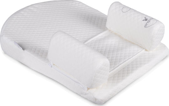 Cangaroo Perna Pentru Bebeluşi Reductor De Pat Spumă De Memorie Moni Alb 51x36cm