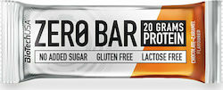 Biotech USA Zero Bar with Native Whey Isolate Bar with 40% Protein & Flavor Caramel Chocolate 50gr