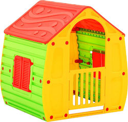 vidaXL Kunststoff Kinder Spielhaus Garten Mehrfarbig 102x90x109cm