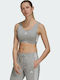 Essentials 3 Stripes Frauen Sport-BHs Sport-BH Gray