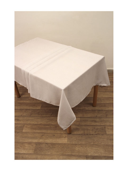 Viopros Ίζι Polyester Checkered Tablecloth Άμμος 145x145cm