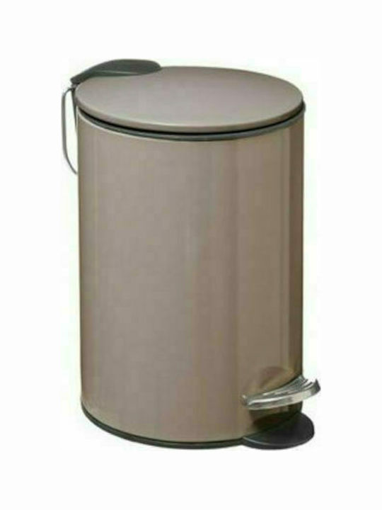 Aria Trade Copy Metallic Toilet Bin 3lt Silver