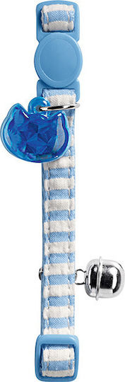 Hunter Cotton Stripes Cat Collar 18-32cm Blue